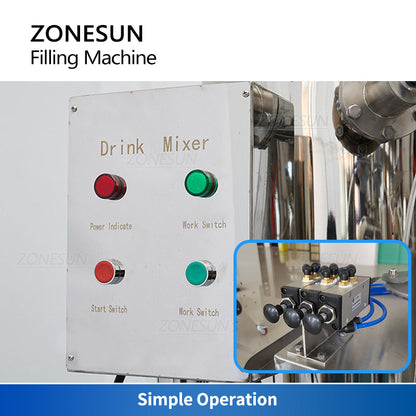 Zonesun ZS-CF4 Counter Pressure Filler for Carbonated Drinks