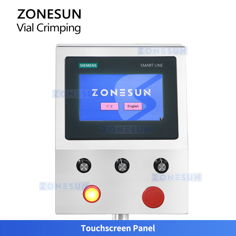 ZONESUN ZS-YG100 Automatic Rotary Vial Bottle Flip-off Caps Crimping Machine