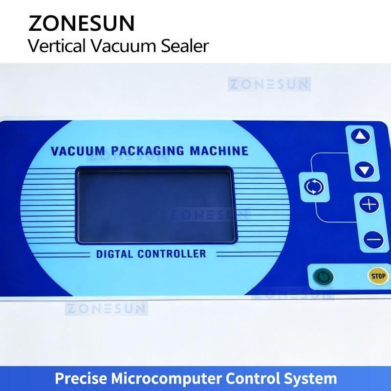 ZONESUN ZS-DZ600OL  Vertical Nozzle Vacuum Sealer with Gas Flush for Large Bags Powder