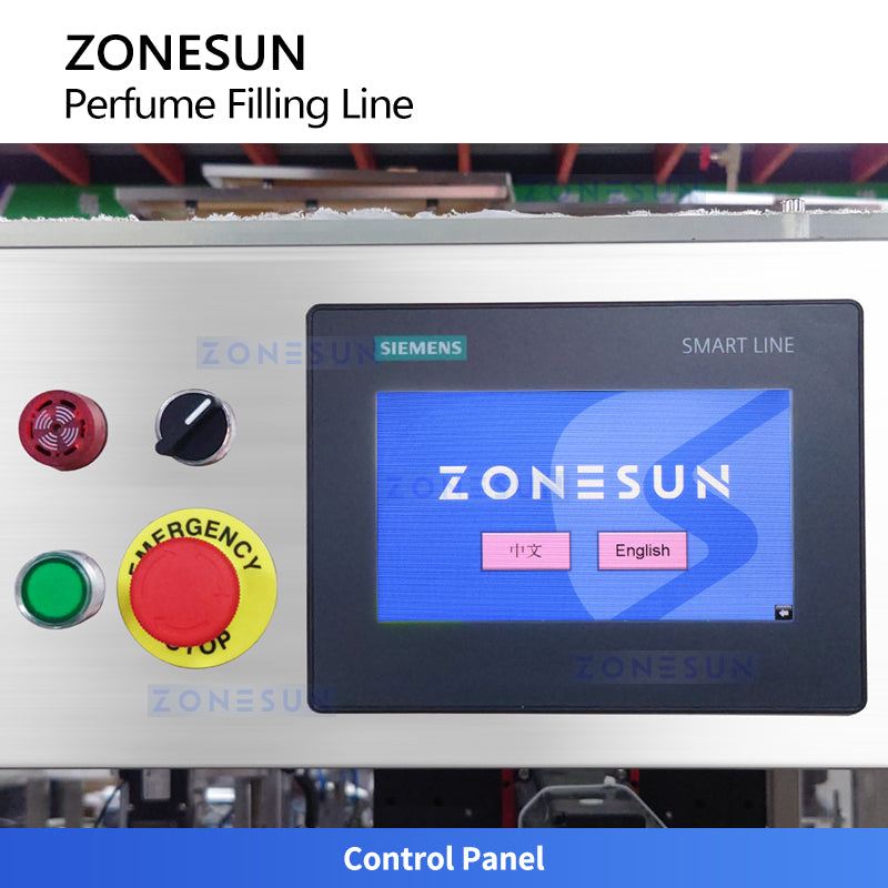 ZONESUN ZS-AFC9B Automatic Perfume Filling Capping Crimping Production Line