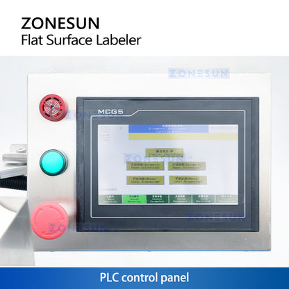 ZONESUN Automatic High-Speed Dual-Head Flat Surface Labeling Machine with Paging Feeder (ZS-TB160P2)