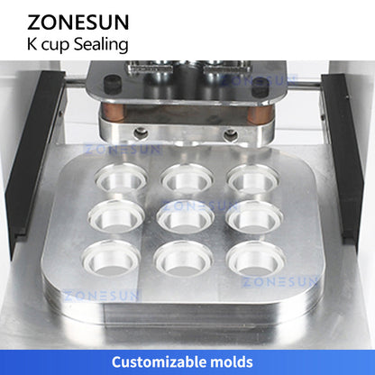 Zonesun ZS-KCS4 Manual K-Cup Sealer for Coffee Pods Fast&Reliable Sealing Machine