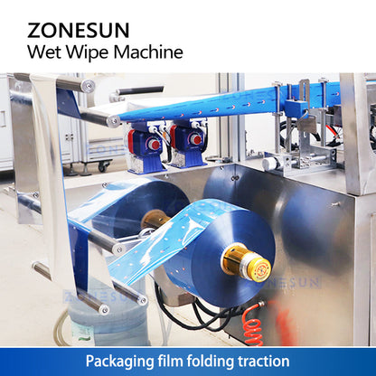 Zonesun ZS-WZJP4 Automatic Wet Wipe Packaging Machine