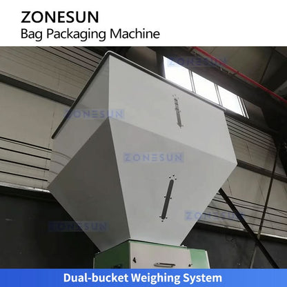 ZONESUN ZS-DCS50 Automatic 5-50kg Granule & Powder Bagging Line | Industrial Large Bag Weighing & Packing Machine