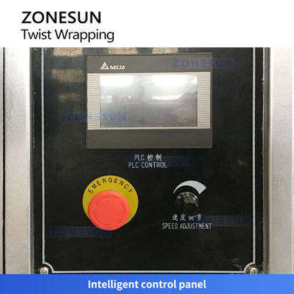 ZONESUN ZS-TCW2 Automatic Twist Lollipop Wrapping Machine Ball Lollipop Packager