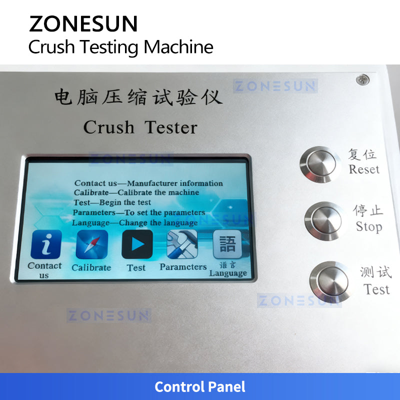 ZONESUN ZS-DTBT2 Crush Testing Machine for Paperboard and Corrugated Boxes