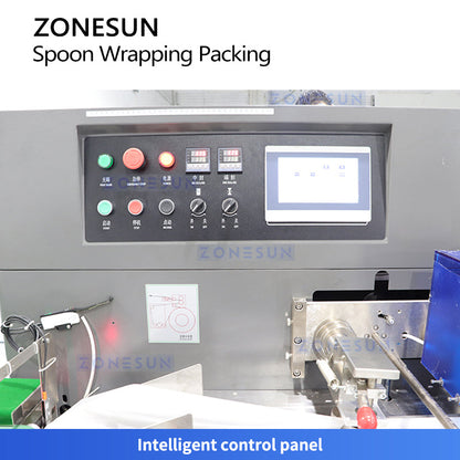 ZONESUN ZS-DFSP350 High-Speed Disposable Cutlery Wrapping Machine for Tableware Sets