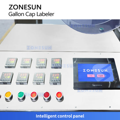 ZONESUN ZS-TB5C High-Speed Automatic Gallon Bottle Cap Label Machine