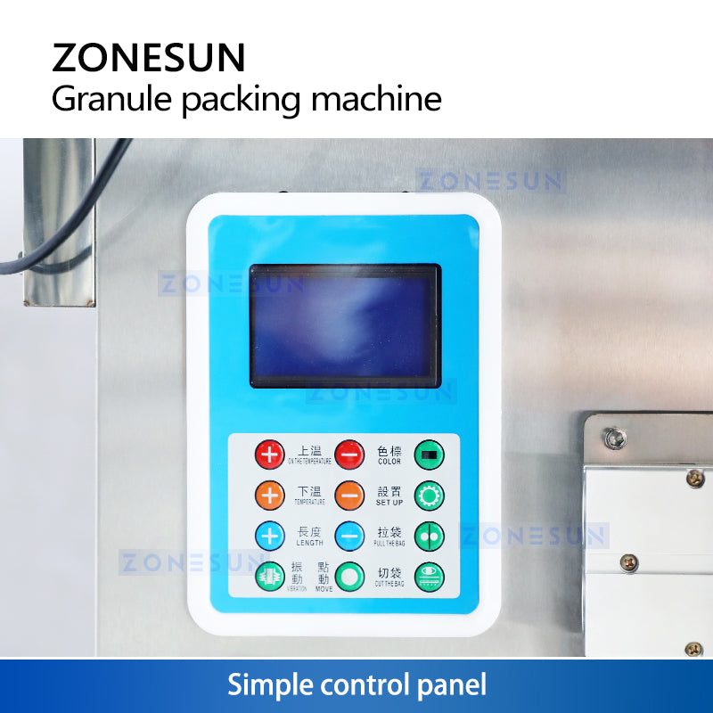 ZONESUN ZS-FM1000V Automatic Granule Vacuum Filling & Sealing Machine Rice Grains VFFS Machine