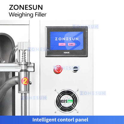 Zonesun ZS-GTW2S Dual-Head Automatic Pail Filling & Weighing System