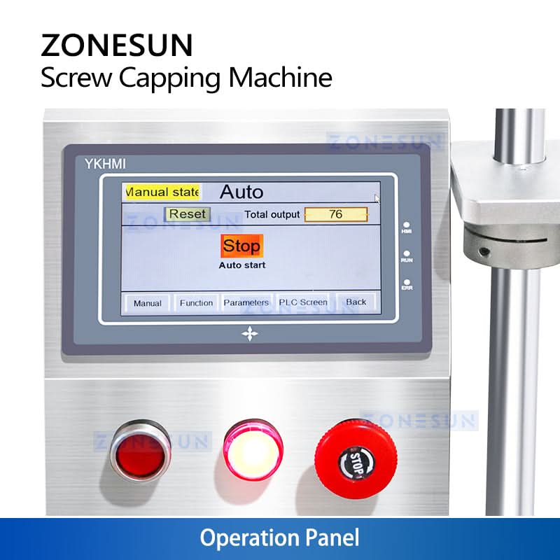 ZONESUN ZS-XG450S Semi-Automatic Servo Capping Machine | Electric Screw Bottle Capper