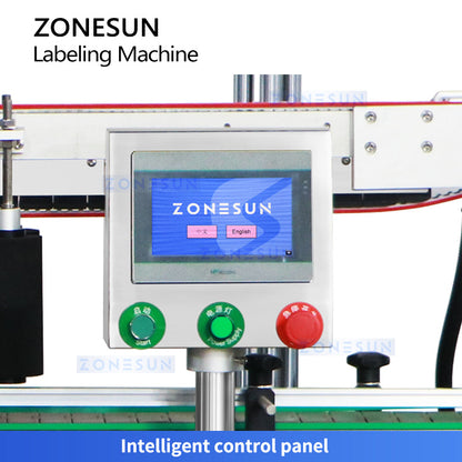 ZONESUN ZS-TB501 Automatic Corner Labeling Machine for Square Bottles