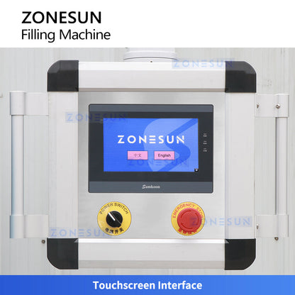 ZONESUN ZS-VTGF8A Automatic Viscous Liquid Filling Machine 8 Head High Capacity Servo Gear Pump Paste Filling Machine