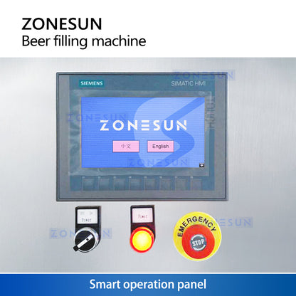 Zonesun ZS-CBFS4 Beer Can Filling & Seaming Machine for Small and Medium Breweries