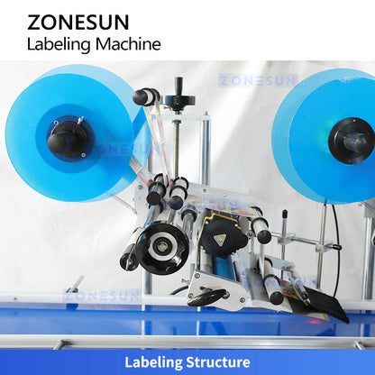ZONESUN ZS-TB833N Dual-Label Flat Surface Machine for Square Box Pack