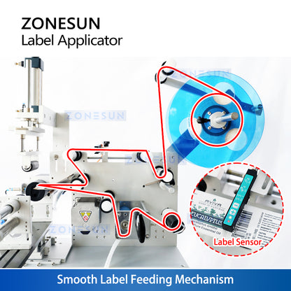 ZONESUN ZS-TB805 Semi-Auto Labeling Machine for Irregular Bottles