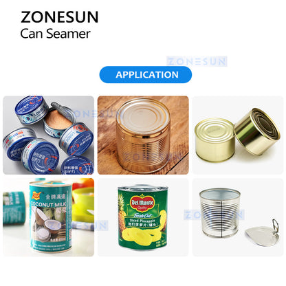 Zonesun ZS-CS1 Semi‑Automatic Can Seamer for Cylindrical Cans