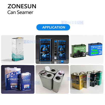 Zonesun ZS-CS2 Semi‑Automatic Can Seamer for Rectangular Cans