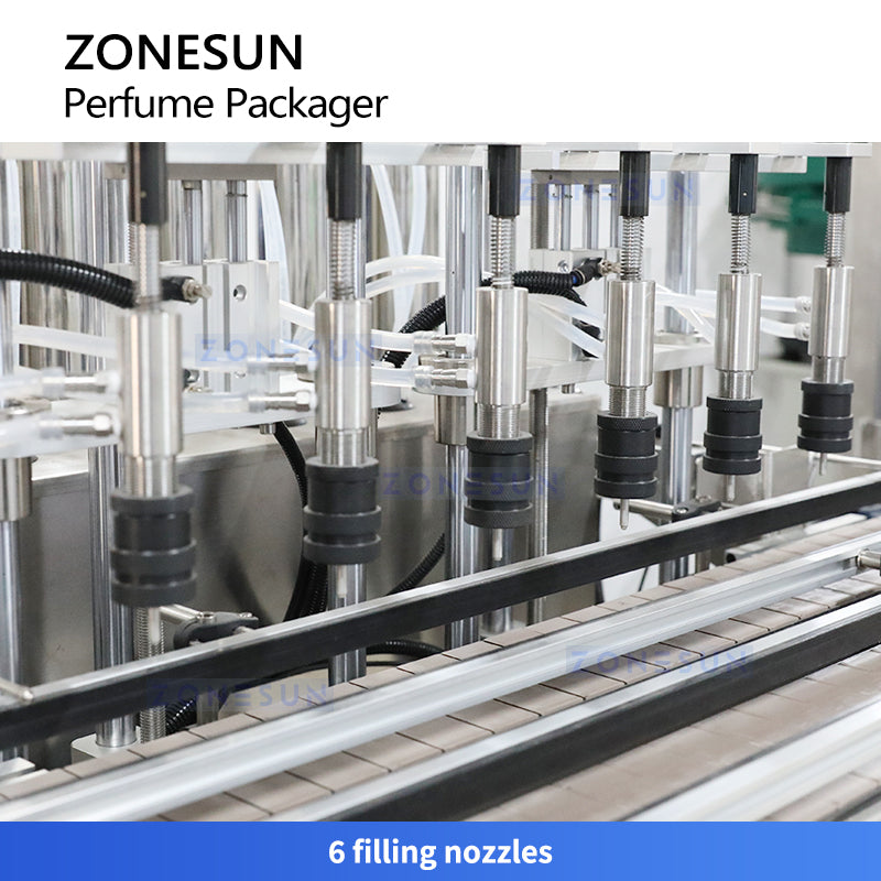 ZONESUN ZS-AFC9C Automatic Perfume Vacuum Filling and Capping Packaging Machine