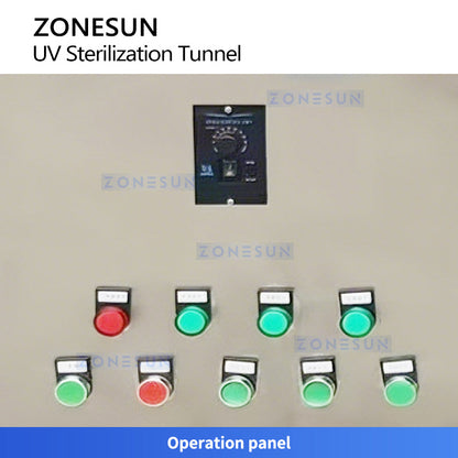 ZONESUN ZS-UVS2 Industrial UV Sterilization Tunnel for Cosmetic Food Beverage Disinfection