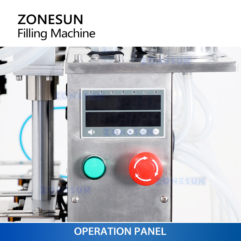 ZONESUN ZS-YTZL500 Semi-Automatic Vacuum Liquid Filling Machine for Perfume & Essential Oil (1-4 Nozzles Optional)