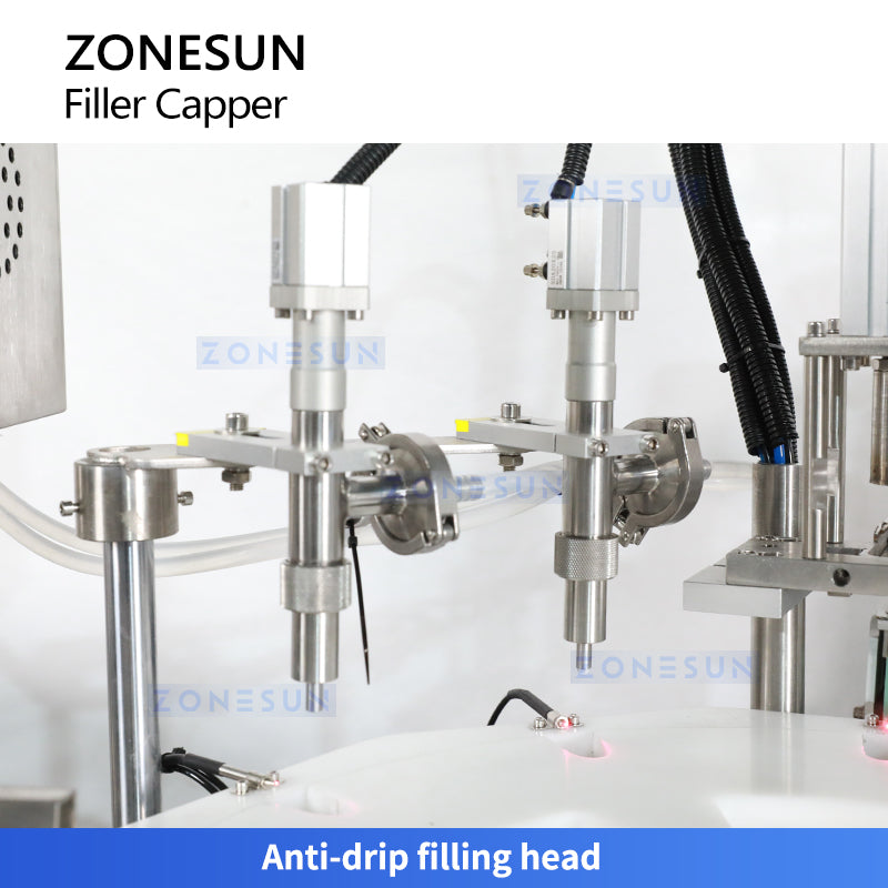 Zonesun ZS-AFC32Z Automatic Glue Bottle Filling Capping Machine for Pointed Caps