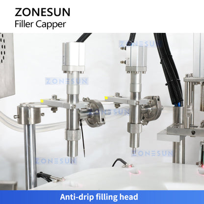 Zonesun ZS-AFC32Z Automatic Glue Bottle Filling Capping Machine for Pointed Caps