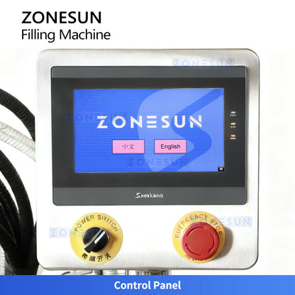 ZONESUN ZS-SV10HS Automatic Servo Piston Filling Machine 10-Head Paste Filler