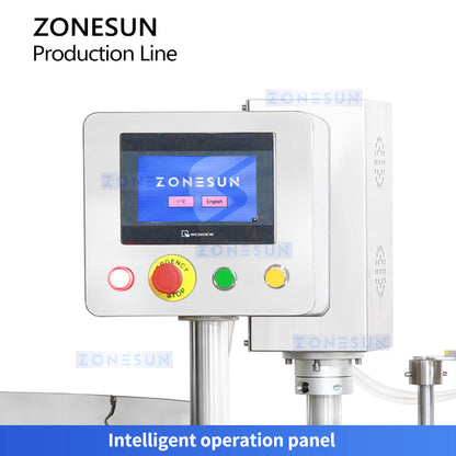 Zonesun ZS-AFCL7 Automatic Packaging Line for Pointed Glue Bottles and Flat Labels