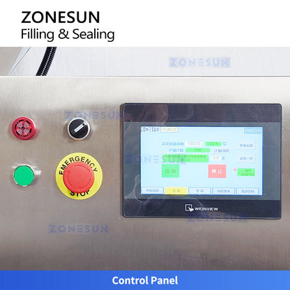 ZONESUN ZS-FAL180G4 Rotor Pump Paste Weighing Filling and Sealing Machine for Cup Puree