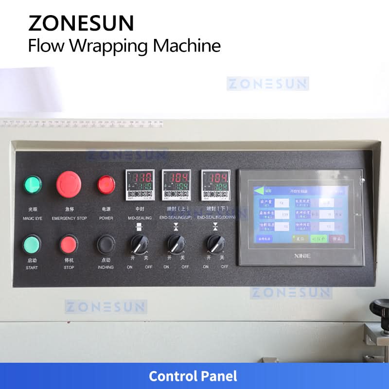 ZONESUN ZS-ZB350S Automatic Servo Horizontal Flow Wrapper for Air Bubble Film Packaging