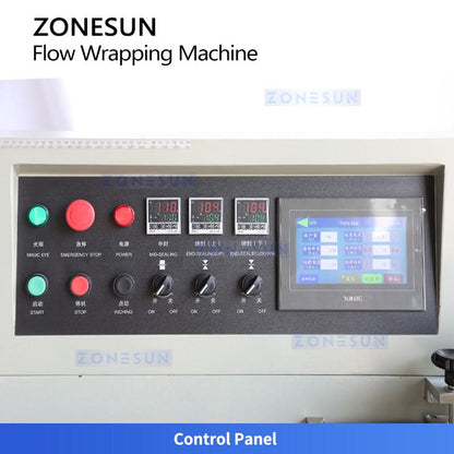 ZONESUN ZS-ZB350S Automatic Servo Horizontal Flow Wrapper for Air Bubble Film Packaging