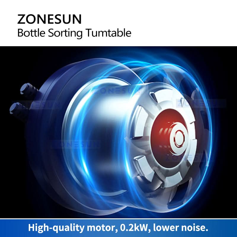 ZONESUN ZS-LP800 Bottle Unscrambler Rotary Table Sorting Feeding Machine