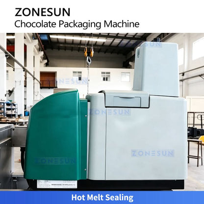 ZONESUN ZS-CWM2 Automatic Envelope Fold Wrapping Machine for Chocolate Bars & Tablets