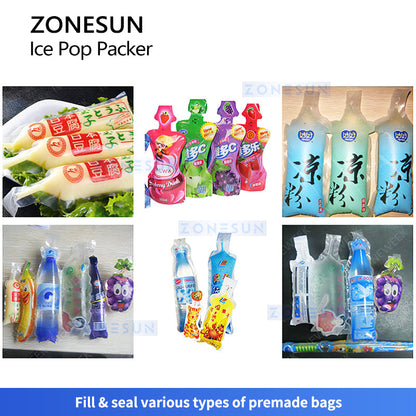 Zonesun ZS-FS8 Automatic 8‑Head Ice Pop Packing Machine