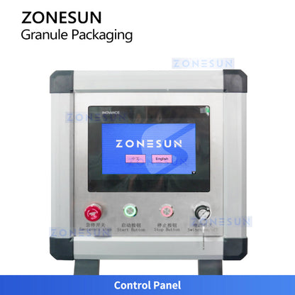 ZONESUN ZS-FS500K6 Automatic VFFS Sachet Filling Sealing Machine For Granule Powder