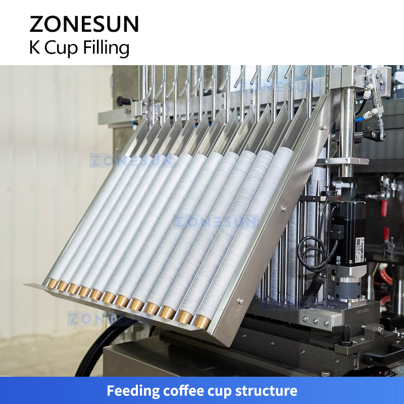 ZONESUN ZS-KCFC6 High-Speed Rotary K-Cup Capsule Filling & Sealing Machine