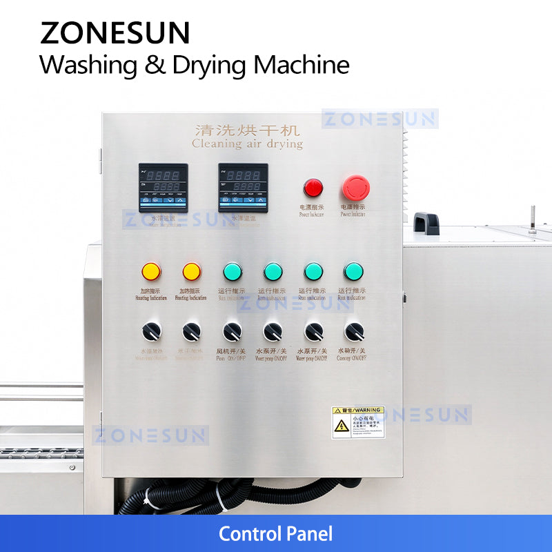 ZONESUN ZS-PM2 Kontinuierlicher Sprühtunnel-Pasteurisierer 0-98℃ für Bier-, Saftflaschen & Dosen