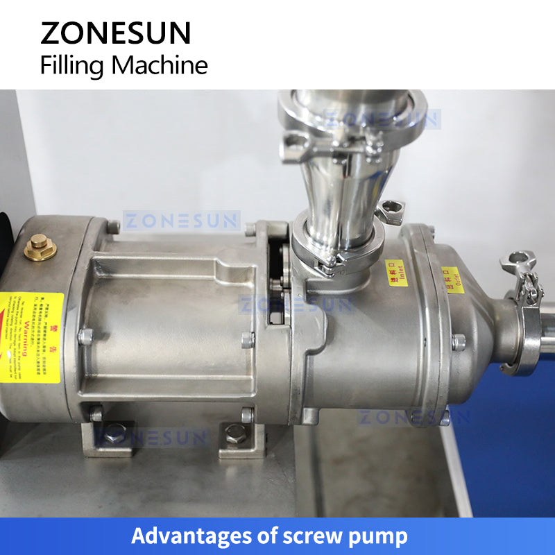 Zonesun ZS-TSP5A Screw Pump Filler for Thick Liquids with Particles