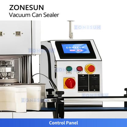 ZONESUN ZS-AFK200 Automatic Vacuum Metal Can Sealing Machine Can Seaming Machine