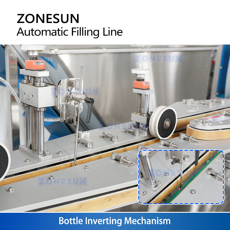 ZONESUN ZS-FAL180V16 Automatic Liquid Filling, Capping & Checkweighing Production Line