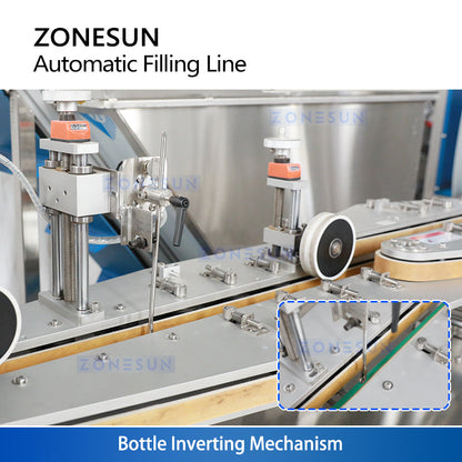 ZONESUN ZS-FAL180V16 Automatic Liquid Filling, Capping & Checkweighing Production Line