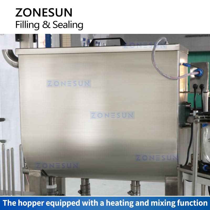 ZONESUN ZS-AFS07 Automatic Rotary Cup Filling and Sealing Machine for Yogurt, Paste & Liquids