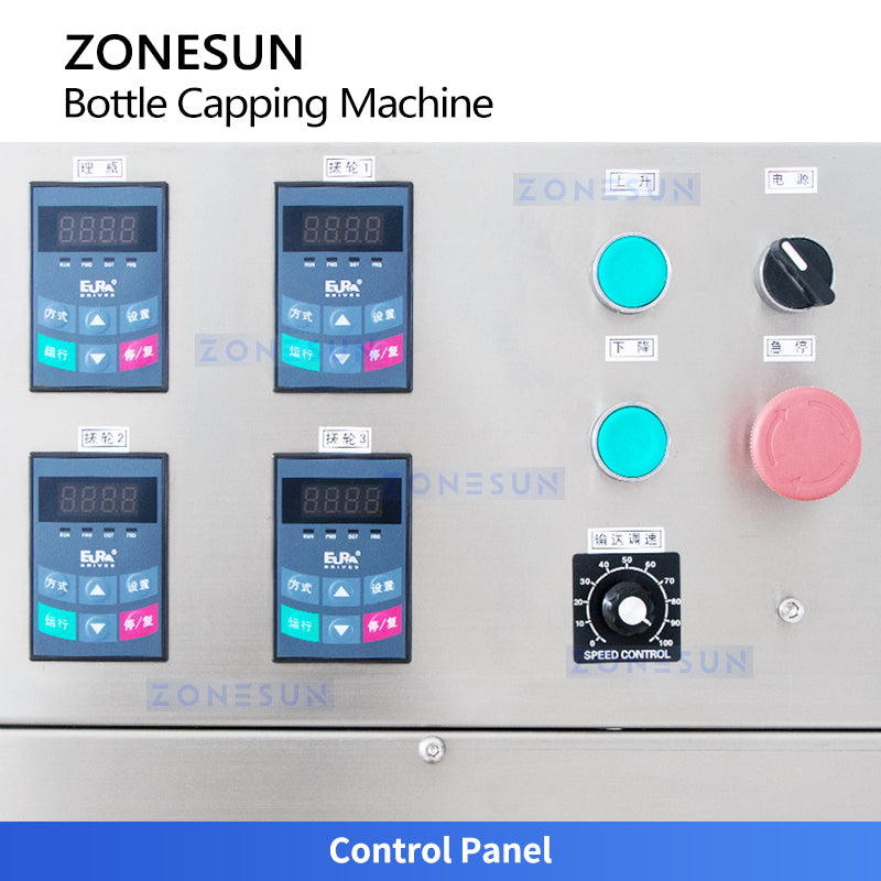 ZONESUN ZS-XG440B 20-100mm Fliptop Spray Twist Off máquina taponadora neumática