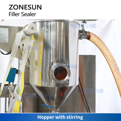 Zonesun ZS‑S100RP Automatic VFFS Bagger with Feeding Pump for Sauces