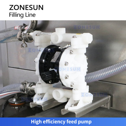 Zonesun ZS‑PPCL2 Automatic Filling, Capping & Labelling Production Line