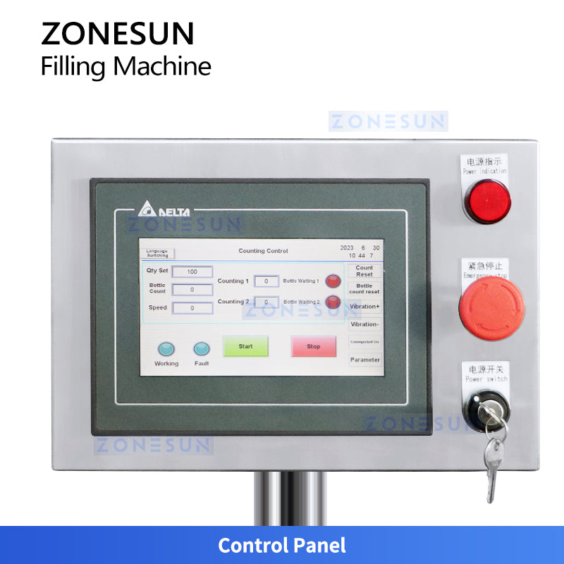 ZONESUN ZS-JF70 Auto Filling Counting Machine Food, Nuts, Candy, Capsules Equipment