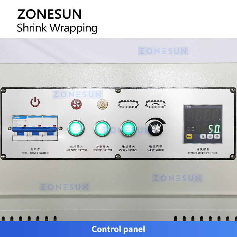 ZONESUN ZS-BSP7540 Heat Shrink Wrap Machine with Built-in Shrink Tunnel
