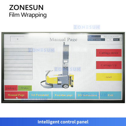 ZONESUN ZS-YPWM1 Mobile Robotic Pallet Wrapper for Warehouses and Logistics Centers