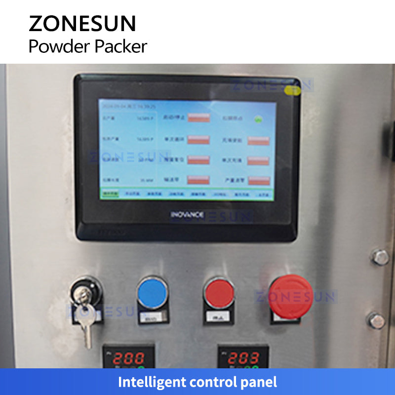 ZONESUN ZS-FSFM2 Dual-Lane Stick Sachet Ultrasonic Powder Filling Sealing Packing Machine